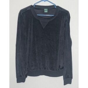 Honeydew Black Velvet‎ Long Sleeve Pullover Top Ladies Size L Lounge